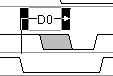 drawing of a curved delay parameter